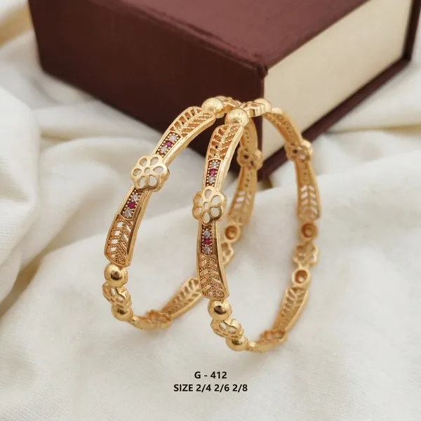 Floral_Design_Bangles_With_Pink_Stones