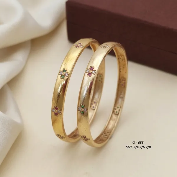 Gold_Floral_Stone_Studded_Bangle_Set_For_Women