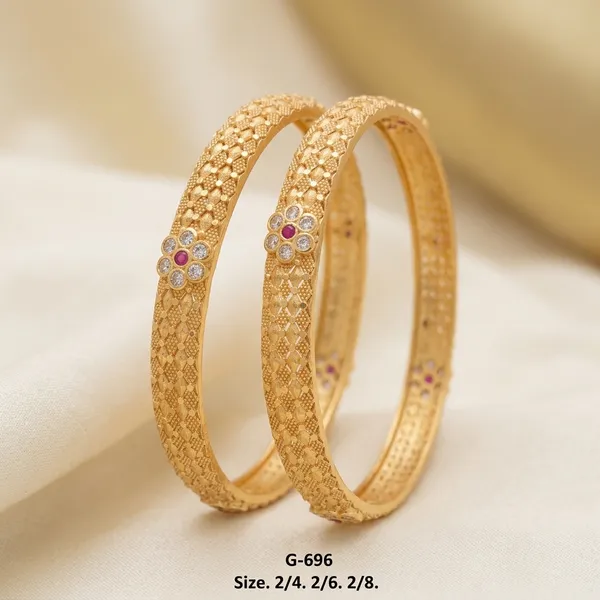 Textured_Bangles_With_Floral_Stone_Accent_For_Women