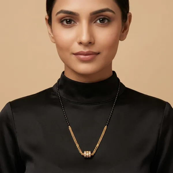 Black_Gold_Mangalsutra_Chain_With_Cylindrical_Pendant_For_Women