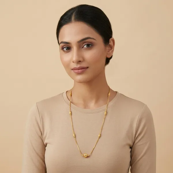 Gold_Toned_Chain_Necklace_With_Decorative_Beads_For_Women