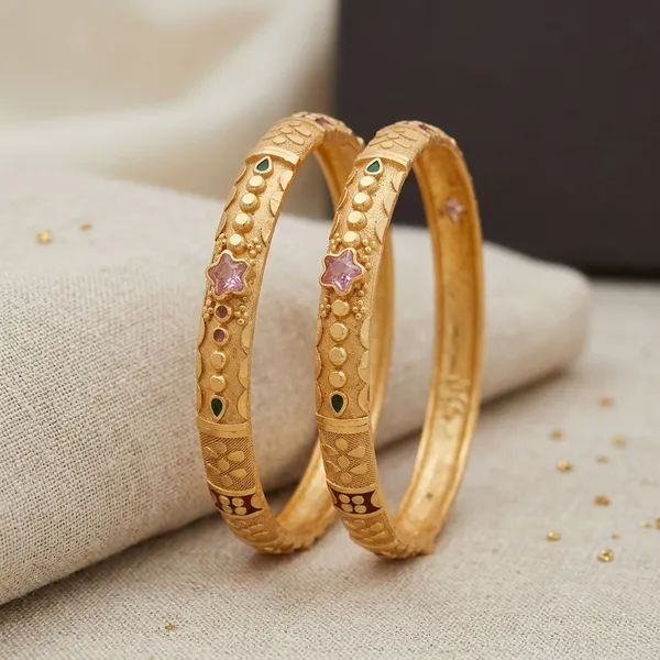 Enamel_Star_Design_Bangles_Set_Of_2