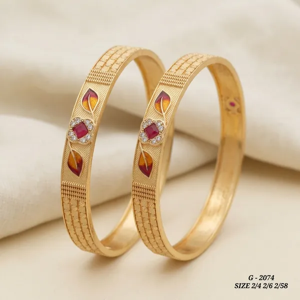Textured_Bangles_With_Ruby_And_Crystal_Stones