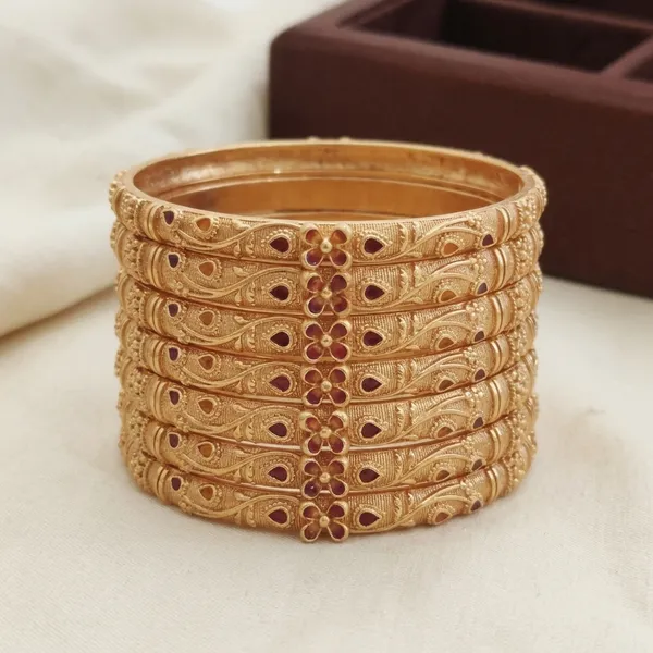 Floral_Kundan_Bangles_Set_Of_6