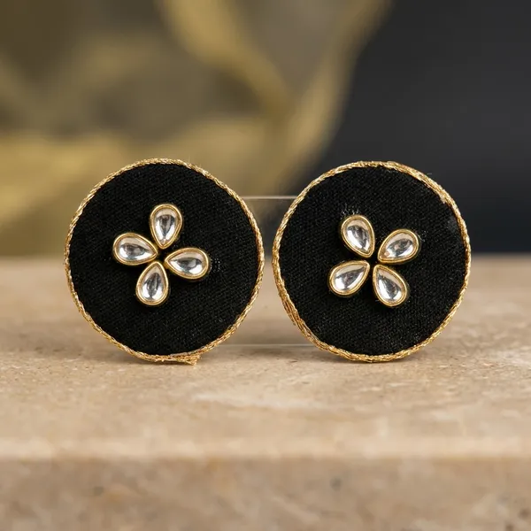 Multicolor_Oxidised_And_Kundan_Premium_Design_Circular_Drop_Earrings_And_Stud_Earrings_Combo_For_Women_(Pack_Of_2)