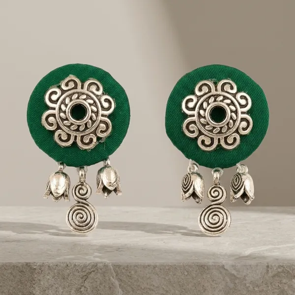 Multicolor_Oxidised_And_Kundan_Premium_Design_Stud_Earrings_And_Drop_Earrings_Combo_For_Women_(Pack_Of_2)