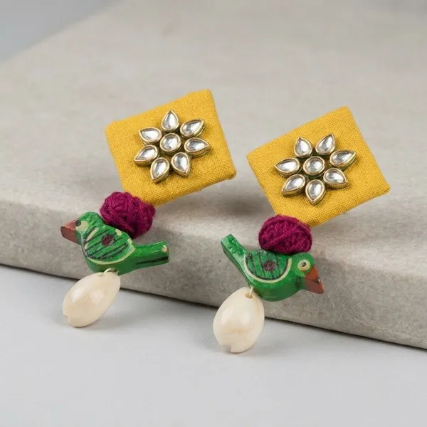 Multicolor_Gold_Zardosi_And_Kundan_Premium_Design_Teardrop_Earrings_And_Drop_Earrings_Combo_For_Women_(Pack_Of_2)