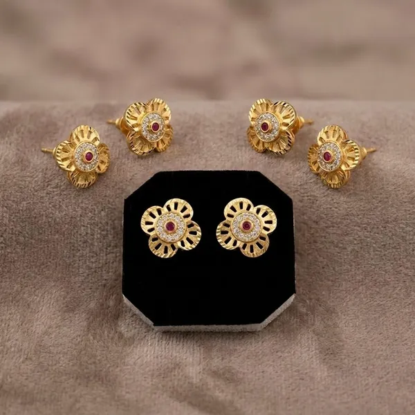 Gold_Brass_Premium_Design_Stud_Earrings_For_Women_Pack_Of_3