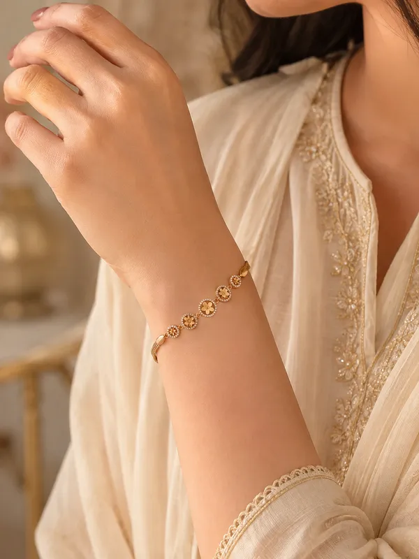Premium_Floral_Rose_Gold_Bracelet_with_Sparkling_Zircon_Stones