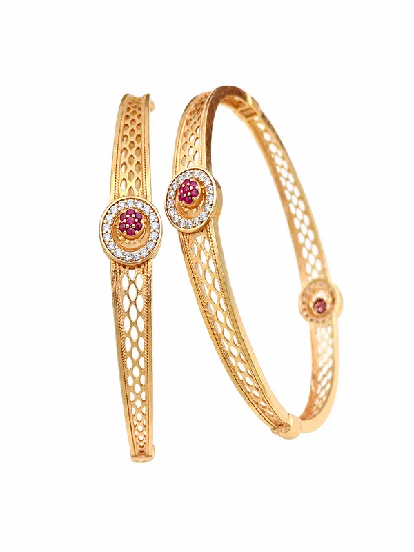 Premium_Gold-Plated_Designer_Bangles_Set_with_CZ_&_Ruby_Stone_|_Traditional_Ethnic_Bracelet_for_Women