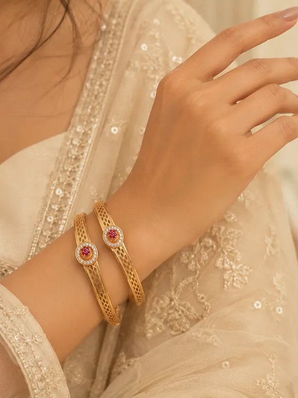 Premium_Gold-Plated_Designer_Bangles_Set_with_CZ_&_Ruby_Stone_|_Traditional_Ethnic_Bracelet_for_Women