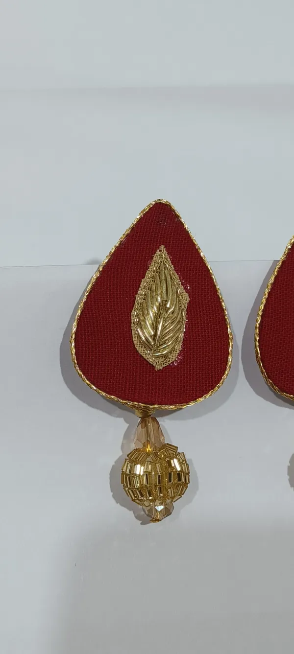 Multicolor_Gold_Zardosi_And_Kundan_Premium_Design_Teardrop_Earrings_And_Drop_Earrings_Combo_For_Women_(Pack_Of_2)