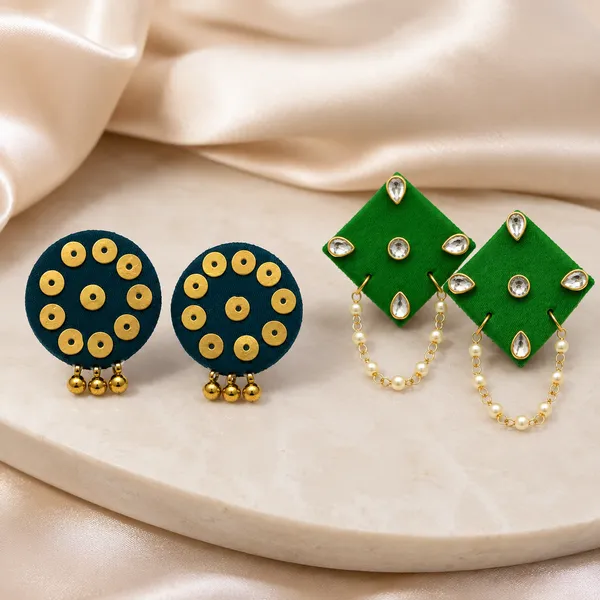 Multicolor_Premium_Design_Stud_Earrings_And_Earrings_Combo_For_Women_(Pack_Of_2)