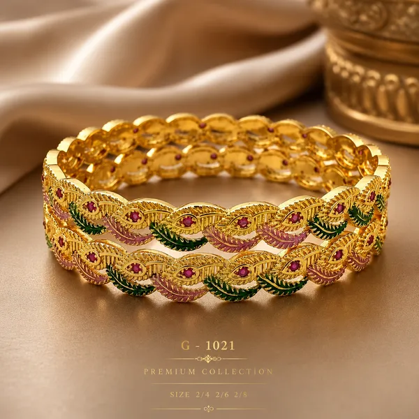 Royal_Peacock_Enamel_Bangles_Set_of_2_|_Handcrafted_Gold-Finish_Traditional_Kada_|_Premium_Heritage_Collection