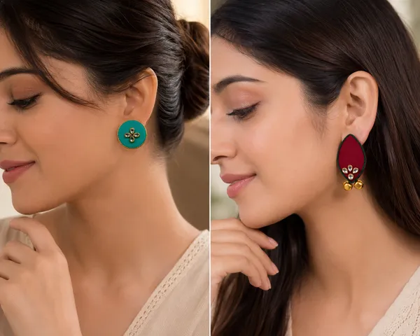 Multicolor_Kundan_Premium_Design_Stud_Earrings_And_Earrings_Combo_For_Women_(Pack_Of_2)