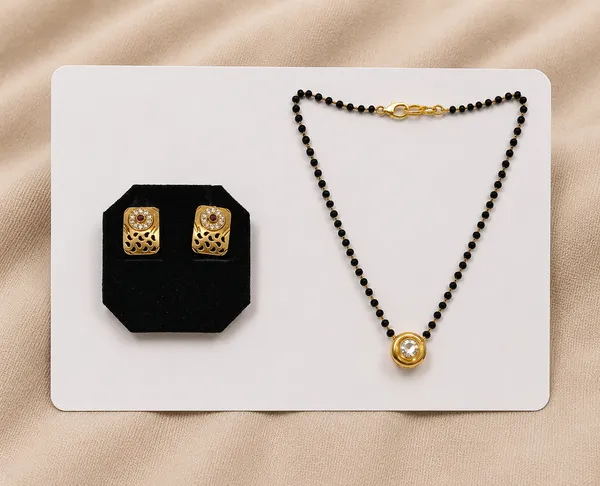 Multicolor_Premium_Design_Stud_Earrings_And_Mangalsutra_Combo_For_Women_(Pack_Of_2)
