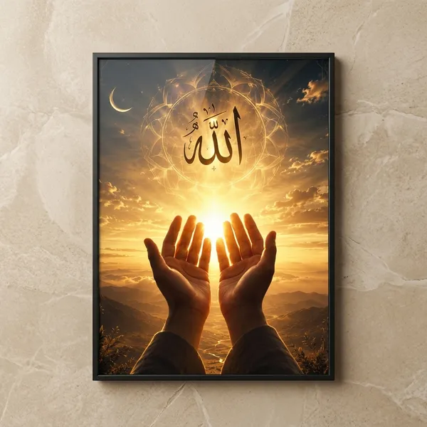 Multicolor_Glossy_Paper_Laminated_Islamic_Calligraphy_Spiritual_Wall_Art_Poster