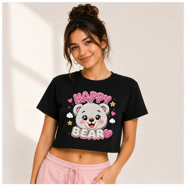 Women's_Happy_Bear_Graphic_Crop_Top_|_Trendy_Aesthetic_Crop_Tee