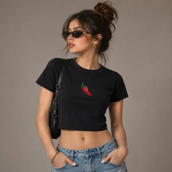Women's_Black_Chili_Graphic_Crop_Top_|_Trendy_Aesthetic_Crop_Tee