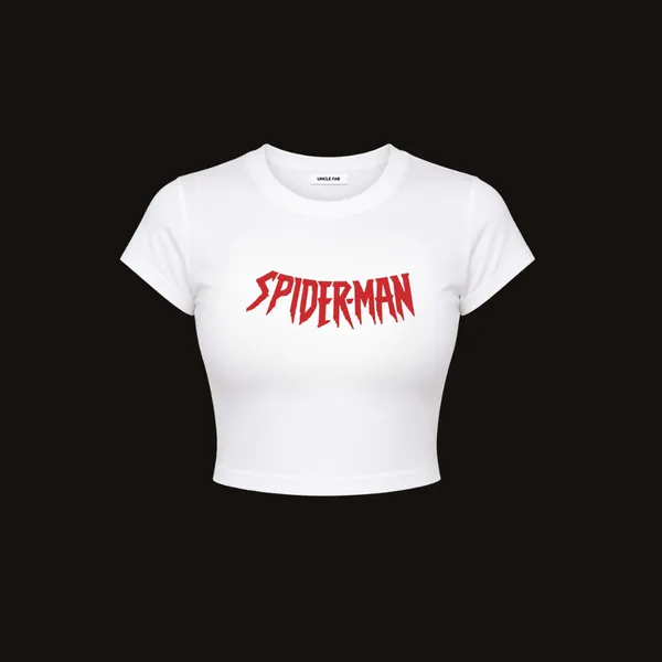 White_Cotton_Lycra_Pop_Culture_Inspired_Crop_Top_for_Women