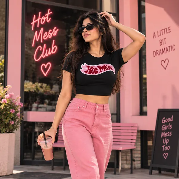 Black_Cotton_Lycra_Hot_Mess_Graphic_Print_Crop_Top_For_Women
