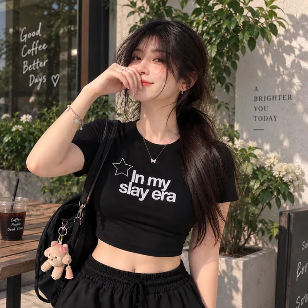 Black_Cotton_Lycra_In_My_Slay_Era__Print_Crop_Top_For_Women
