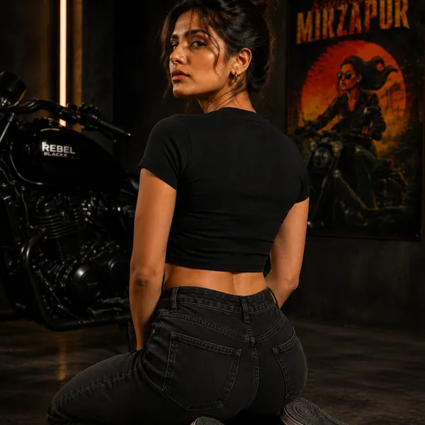 Black_Cotton_Lycra_Relaxed_Baddies_of_mirzapur_Baby_Tee_Graphic_Print_Crop_Top_For_Women