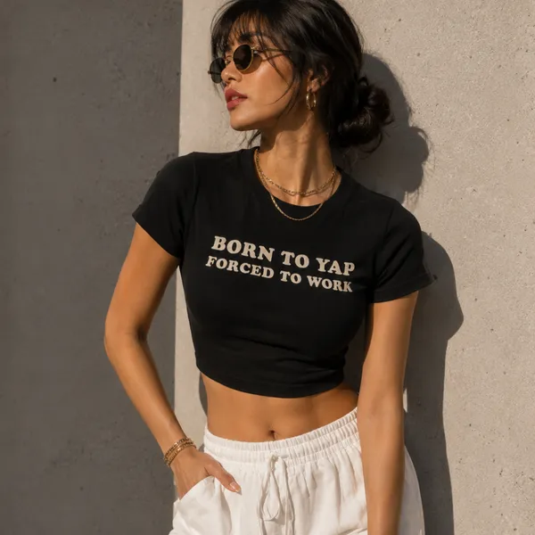 Black_Cotton_Lycra_Relaxed_Born_To_Yap_Baby_Tee_Graphic_Print_Crop_Top_For_Women