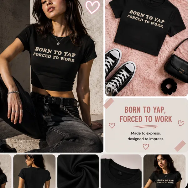 Black_Cotton_Lycra_Relaxed_Born_To_Yap_Baby_Tee_Graphic_Print_Crop_Top_For_Women
