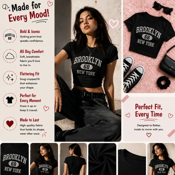 Black_Cotton_Lycra_Relaxed_Brooklyn_Tee_Graphic_Print_Crop_Top_For_Women