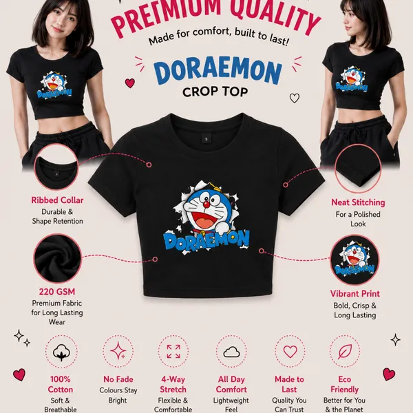 Black_Cotton_Lycra_Relaxed_Doraemon_Baby_Tee_Graphic_Print_Crop_Top_For_Women