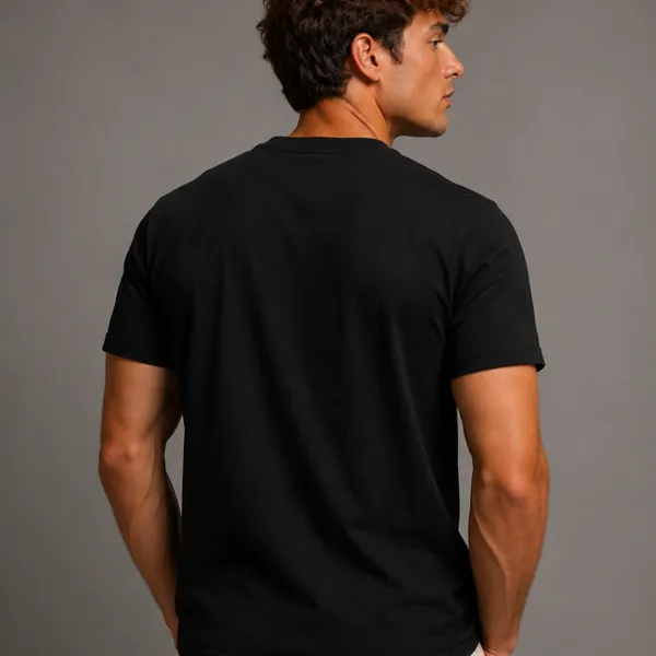 Black_Cotton_Lycra_Relaxed_Plain_Tshirt_For_Men