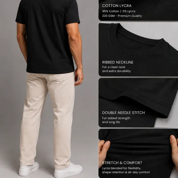 Black_Cotton_Lycra_Relaxed_Plain_Tshirt_For_Men