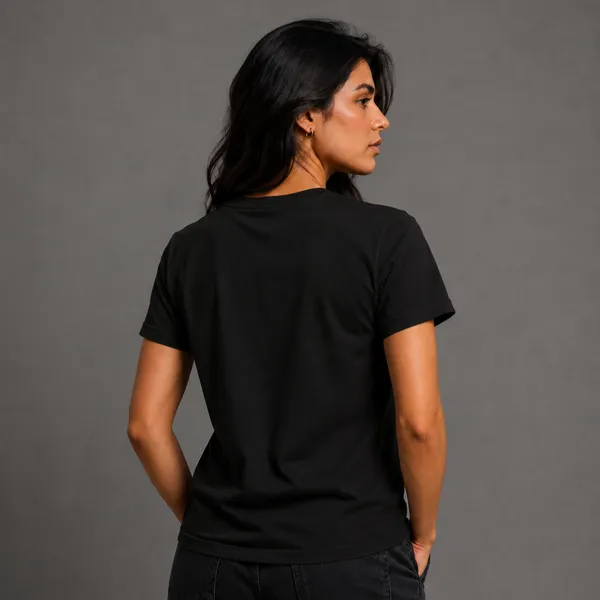 Black_Cotton_Lycra_Relaxed_Plain_Tshirt_For_Women