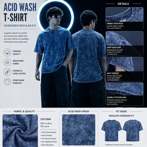 Blue_Relaxed_Plain_Acid_Wash_Tshirt_For_Men