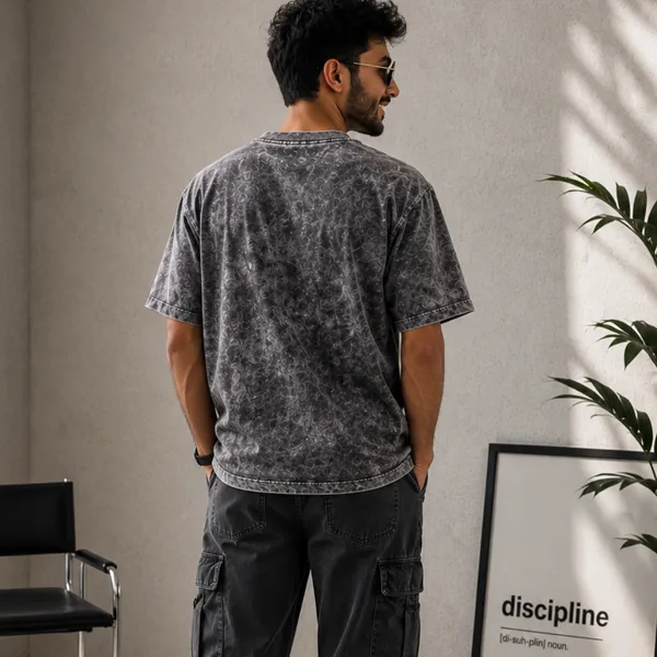 Grey_Relaxed_Plain_Acid_Wash_Tshirt_For_Men