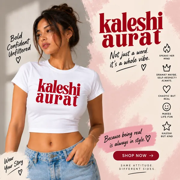 Kaleshi_Aurat_+_Badass_Crop_Top_Combo_For_Women