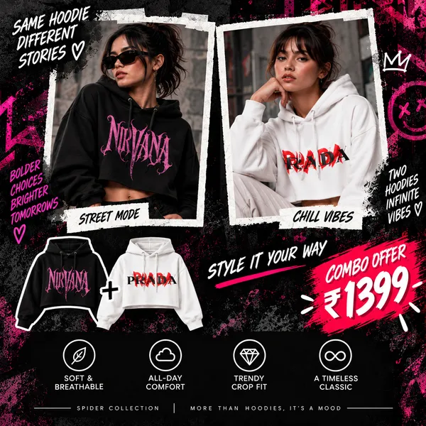 Nirvana_Black_Crop_Hoodie+Prada_White_Crop_Hoodie_Combo_For_Women