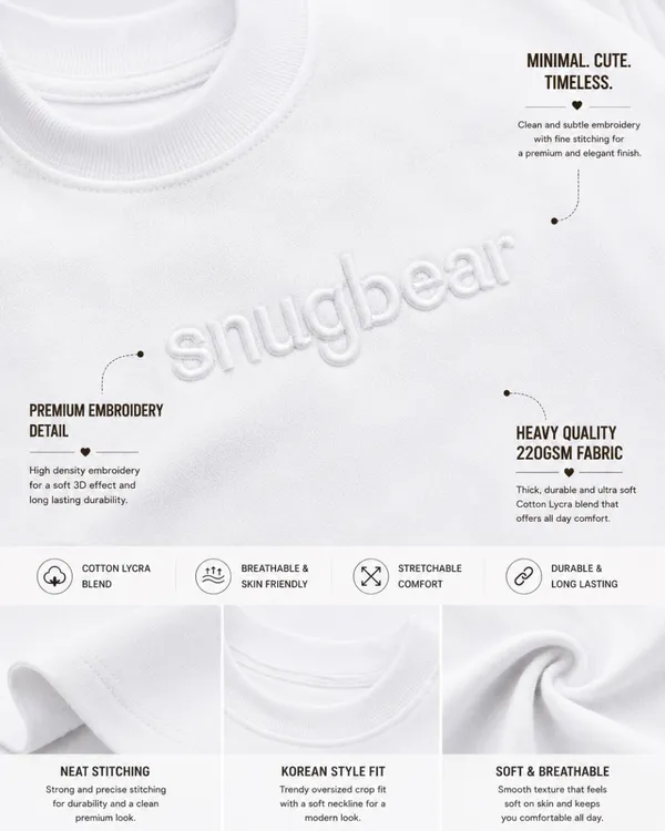 White_Cotton_Lycra_Oversized_Snugbear_Graphic_Print_Crop_Top_For_Women