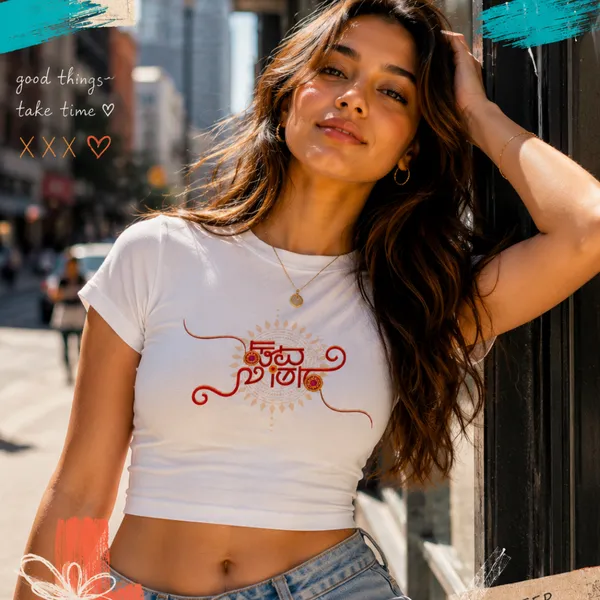 White_Cotton_Lycra_Pyaar_ka_bandhan_Fitted_Crop_Top_for_Women