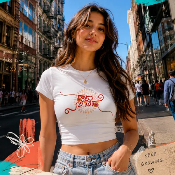 White_Cotton_Lycra_Pyaar_ka_bandhan_Fitted_Crop_Top_for_Women