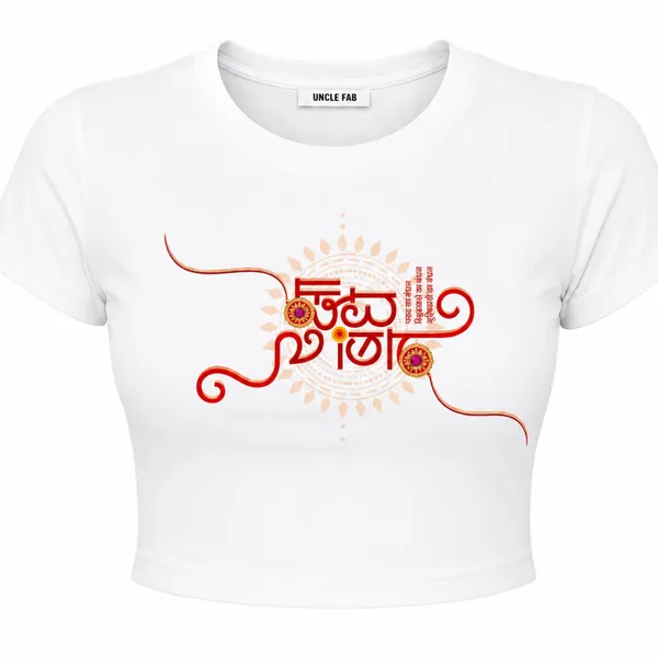 White_Cotton_Lycra_Pyaar_ka_bandhan_Fitted_Crop_Top_for_Women