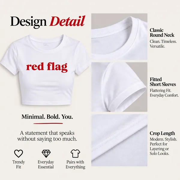 White_Cotton_Lycra_Red_Flag_Graphic_Print_Crop_Top_For_Women