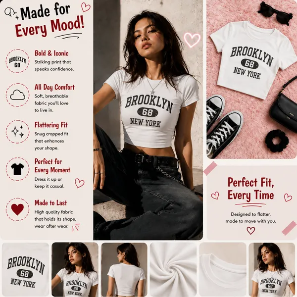 White_Cotton_Lycra_Relaxed_Brooklyn_Tee_Graphic_Print_Crop_Top_For_Women