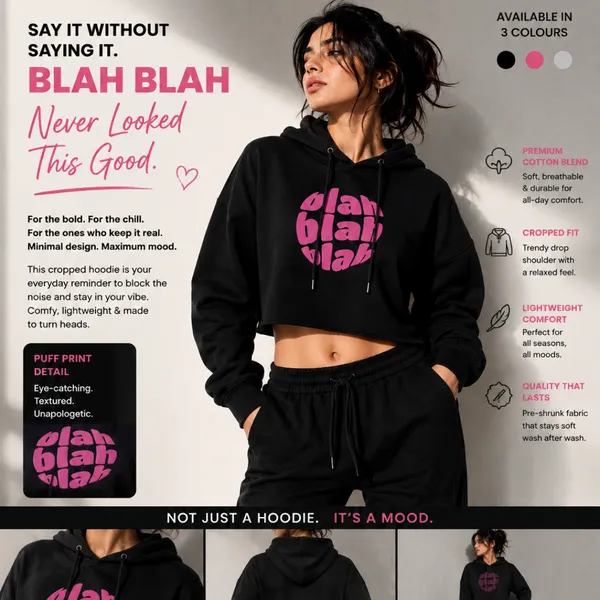 Women_Standard_Black_Blah_Blah_Blah_Graphic_Print_Cropped_Hoodie