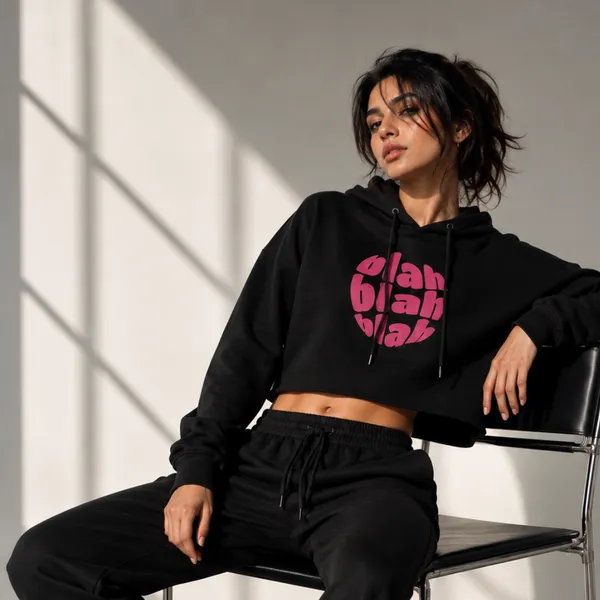 Women_Standard_Black_Blah_Blah_Blah_Graphic_Print_Cropped_Hoodie