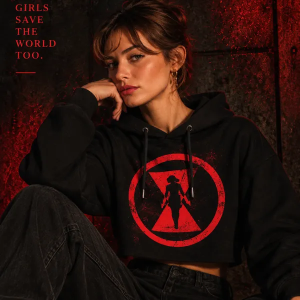Women_Standard_Cropped_Black_Hoodie_Black_Widow_Graphic_Print