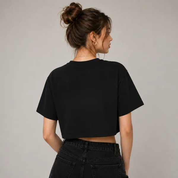 Black_Cotton_Lycra_Relaxed_Kawaii_Graphic_Print_Crop_Top_For_Women
