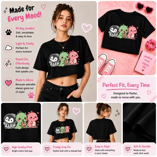 Black_Cotton_Lycra_Relaxed_Kawaii_Graphic_Print_Crop_Top_For_Women