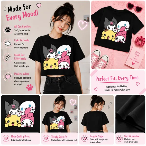 Black_Cotton_Lycra_Relaxed_Cartoon_Character_Graphic_Crop_Top_For_Women